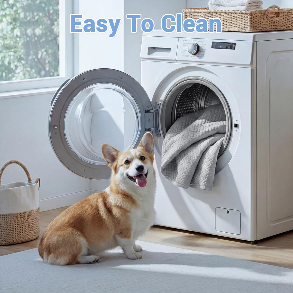 WROS Cooling Human Dog Bed for Summer, Breathable Washable Floor Lounger for People & Pets, 72"x41"x12", Glacier Grey, Pet Bed for Hot Weather Relaxing